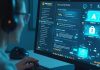 Écran d'ordinateur montrant une interface de jeu sur la cybersécurité